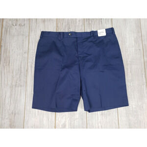 Bullock & Jones Men's Navy Bermuda Shorts button Fly size 40 Side Pockets